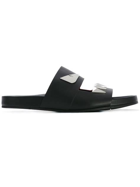 mens fendi slippers|Fendi monster sandals sale men.